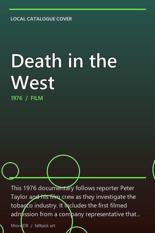 Death in the West poster