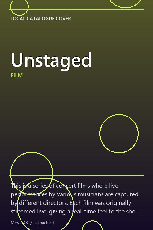 Unstaged poster