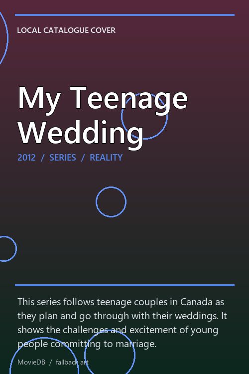 My Teenage Wedding poster