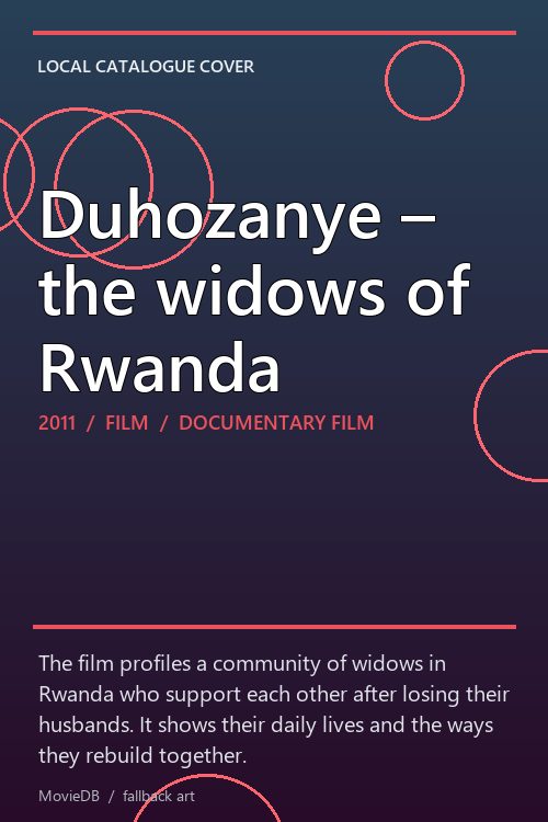 Duhozanye – the widows of Rwanda poster