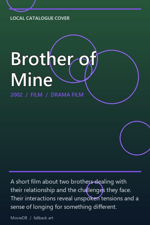 Brother of Mine poster