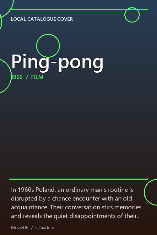 Ping-pong poster