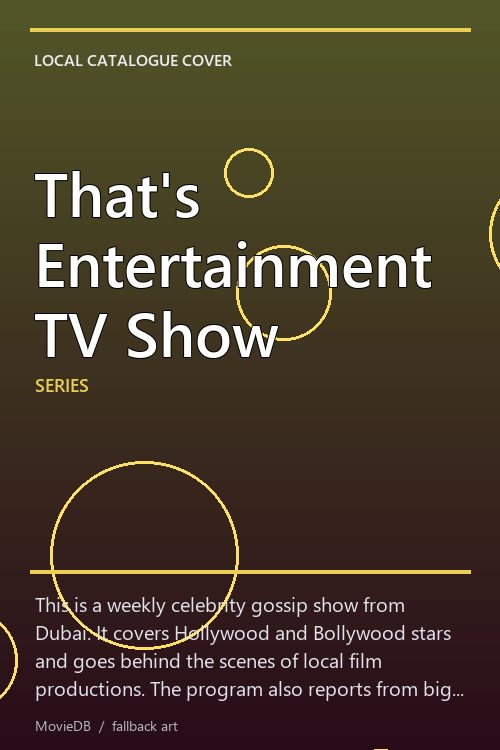 That's Entertainment TV Show poster
