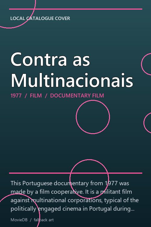Contra as Multinacionais poster