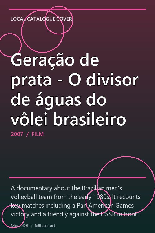 Geração de prata - O divisor de águas do vôlei brasileiro poster