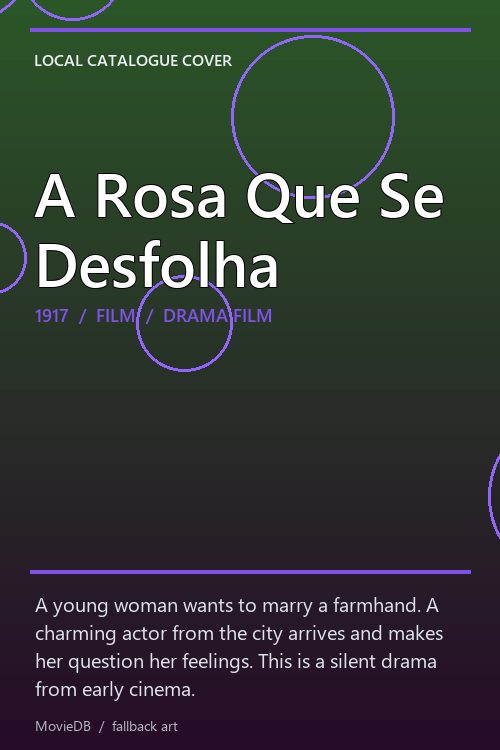 A Rosa Que Se Desfolha poster