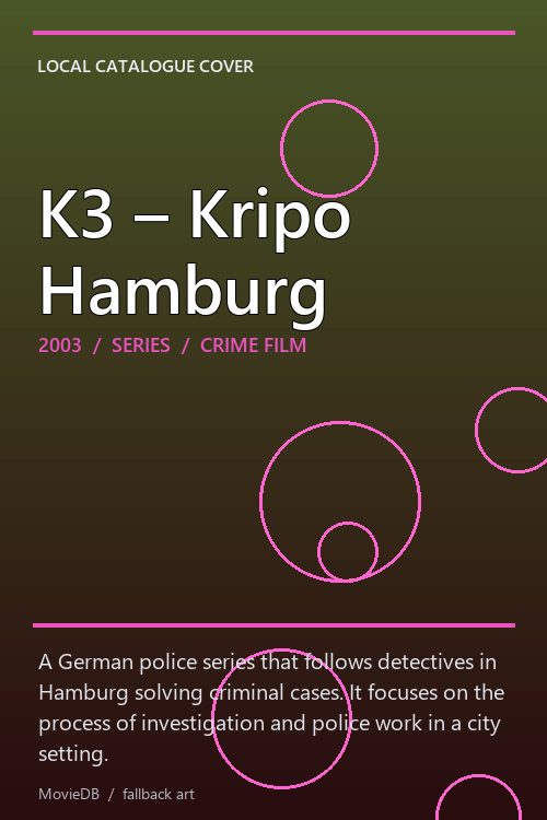 K3 – Kripo Hamburg poster
