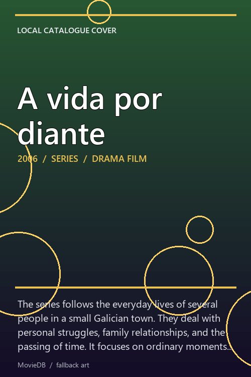 A vida por diante poster