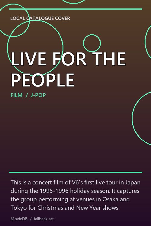 LIVE FOR THE PEOPLE poster