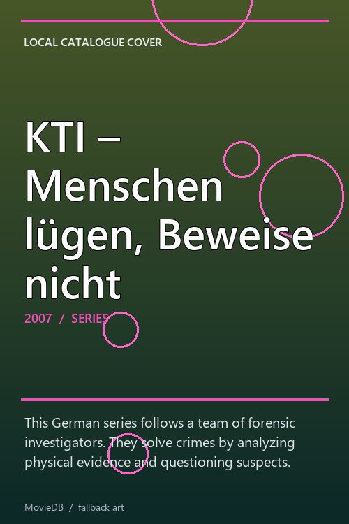 KTI – Menschen lügen, Beweise nicht poster