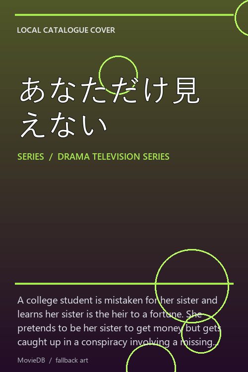 あなただけ見えない poster