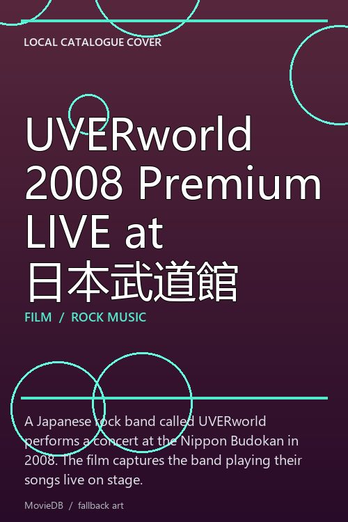 UVERworld 2008 Premium LIVE at 日本武道館 poster