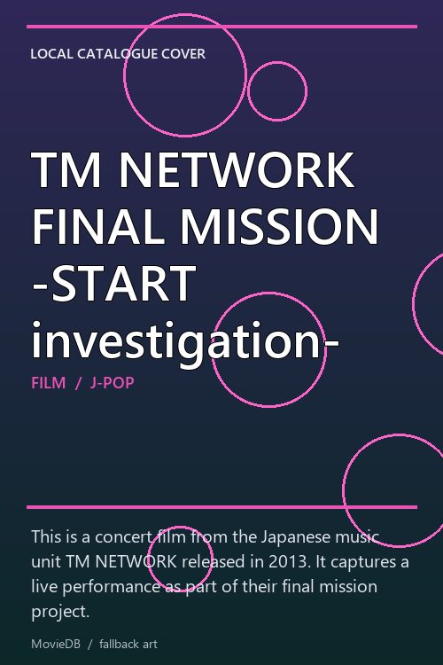 TM NETWORK FINAL MISSION -START investigation- poster