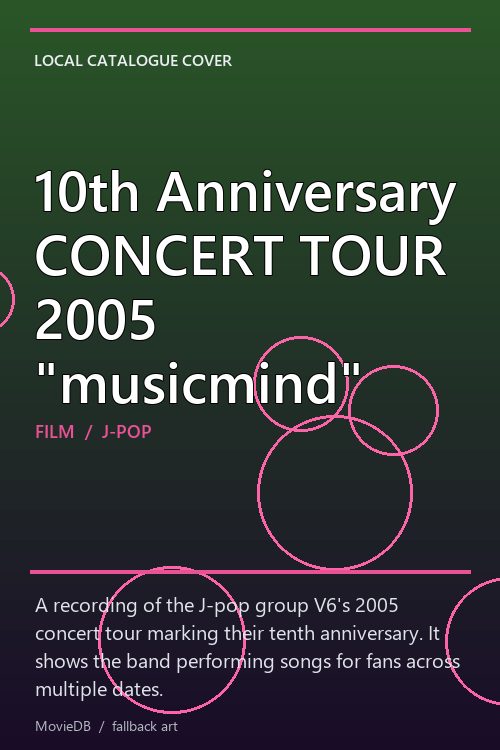 10th Anniversary CONCERT TOUR 2005 "musicmind" poster