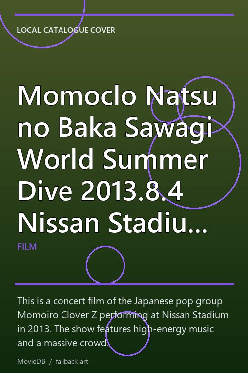 Momoclo Natsu no Baka Sawagi World Summer Dive 2013.8.4 Nissan Stadium Taikai poster