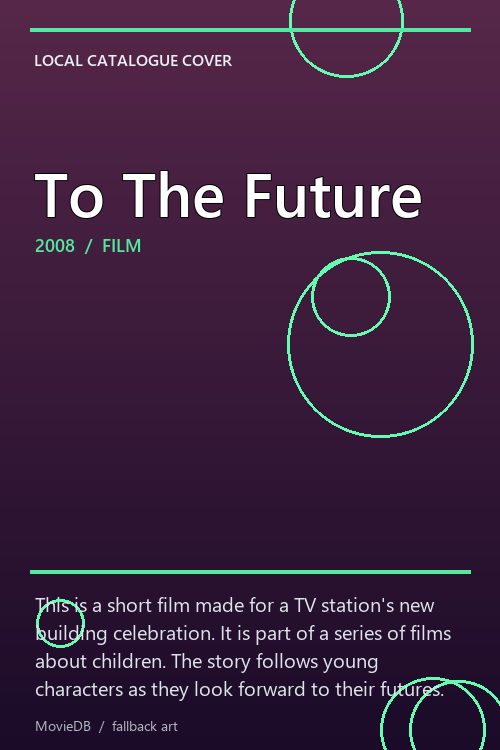 To The Future poster