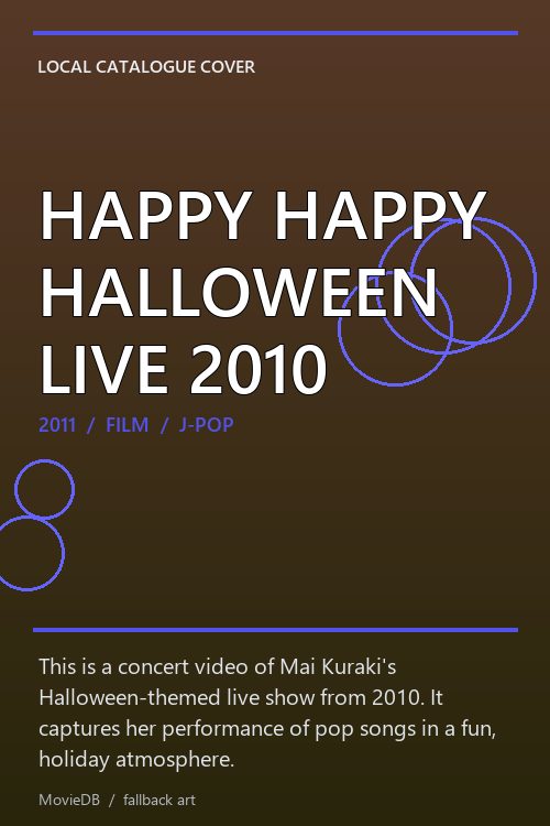 HAPPY HAPPY HALLOWEEN LIVE 2010 poster
