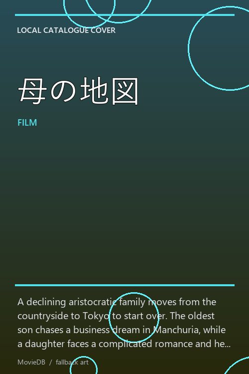 母の地図 poster
