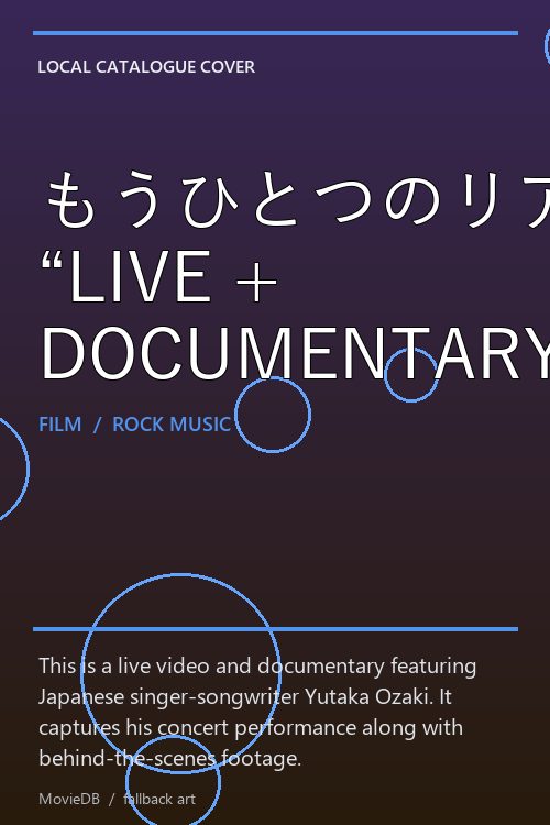 もうひとつのリアリティ “LIVE + DOCUMENTARY” poster