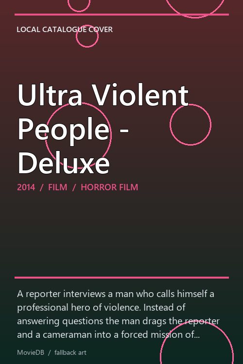 Ultra Violent People - Deluxe poster