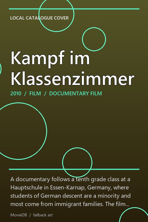 Kampf im Klassenzimmer poster