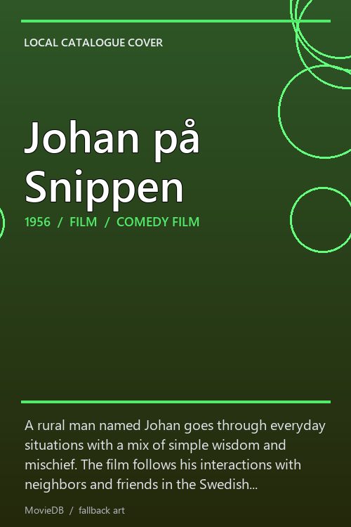 Johan på Snippen poster