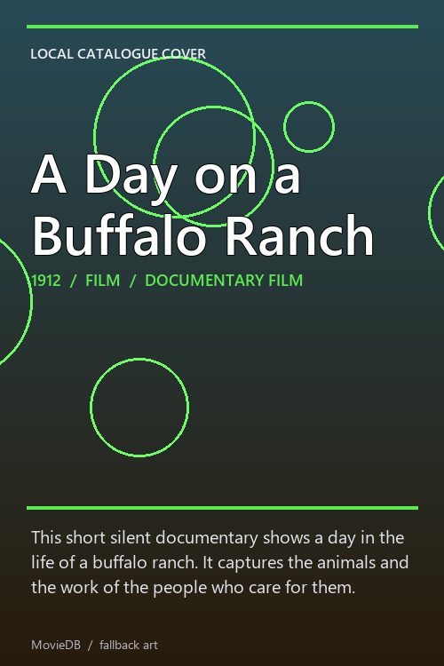 A Day on a Buffalo Ranch poster
