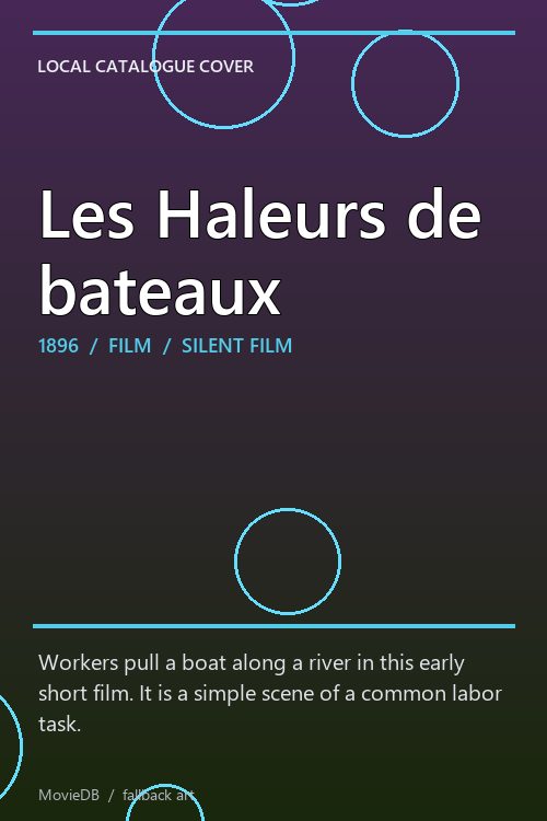Les Haleurs de bateaux poster