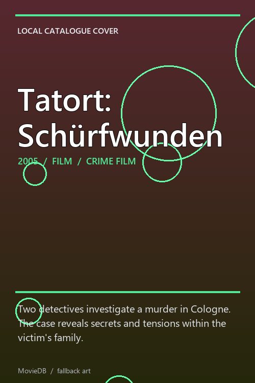 Tatort: Schürfwunden poster
