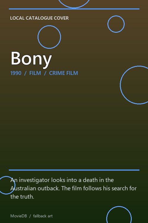 Bony poster