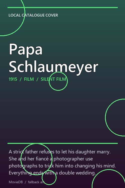 Papa Schlaumeyer poster