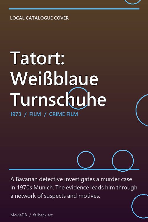 Tatort: Weißblaue Turnschuhe poster