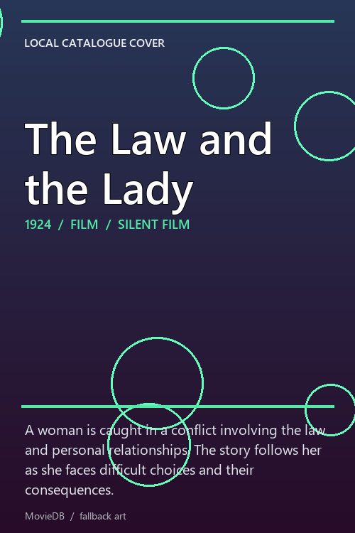 The Law and the Lady poster
