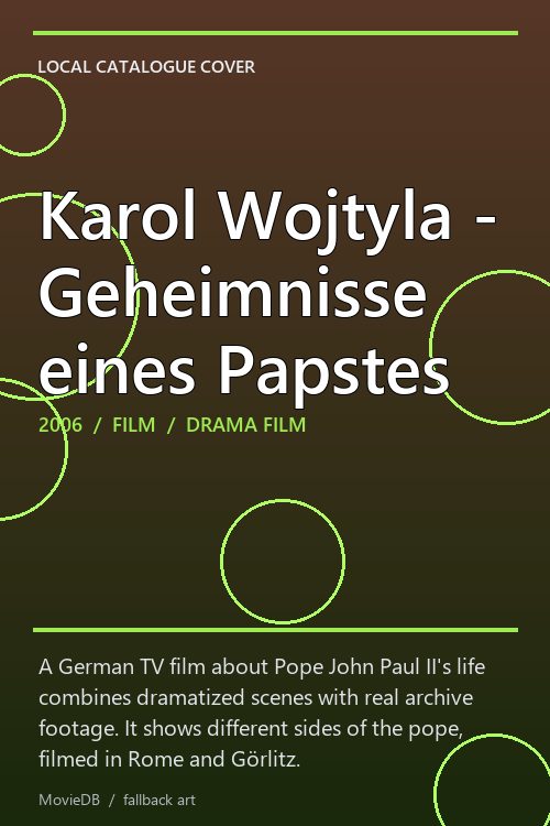Karol Wojtyla - Geheimnisse eines Papstes poster