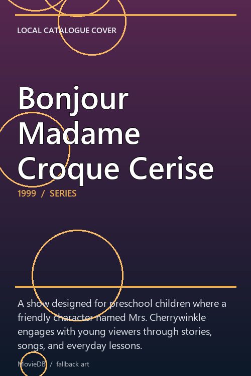Bonjour Madame Croque Cerise poster