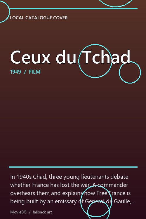 Ceux du Tchad poster