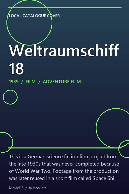Weltraumschiff 18 poster