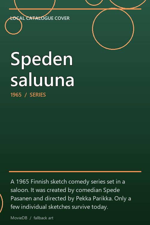 Speden saluuna poster