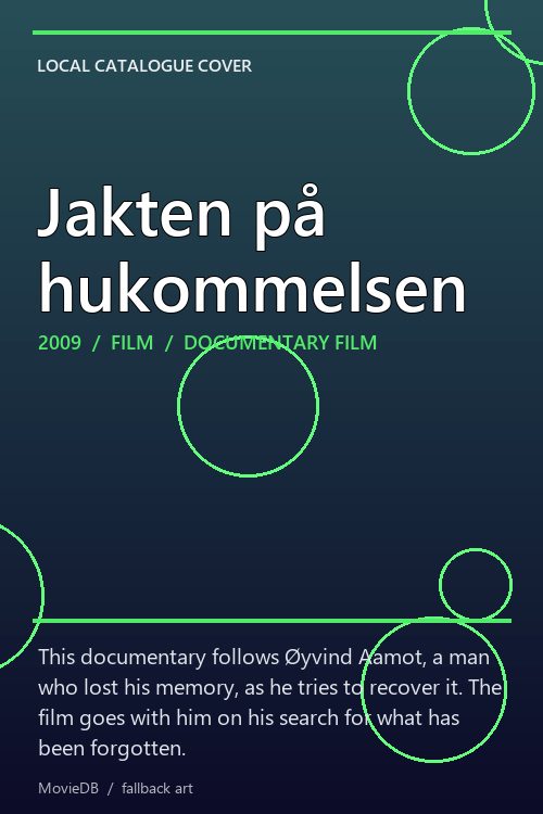Jakten på hukommelsen poster