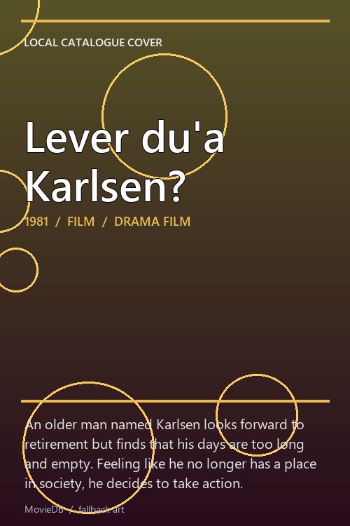 Lever du'a Karlsen? poster