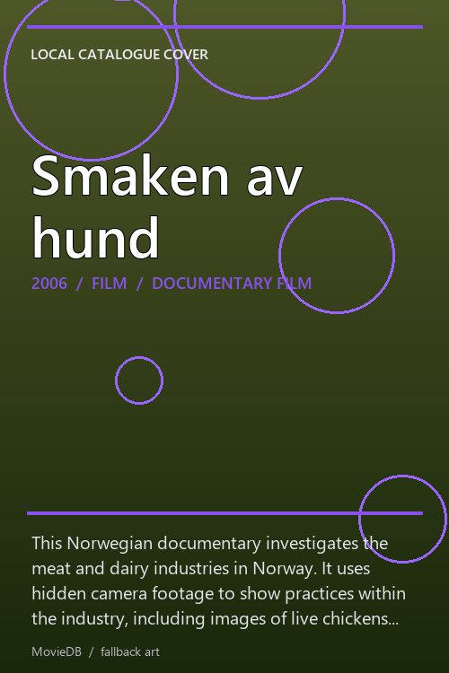 Smaken av hund poster