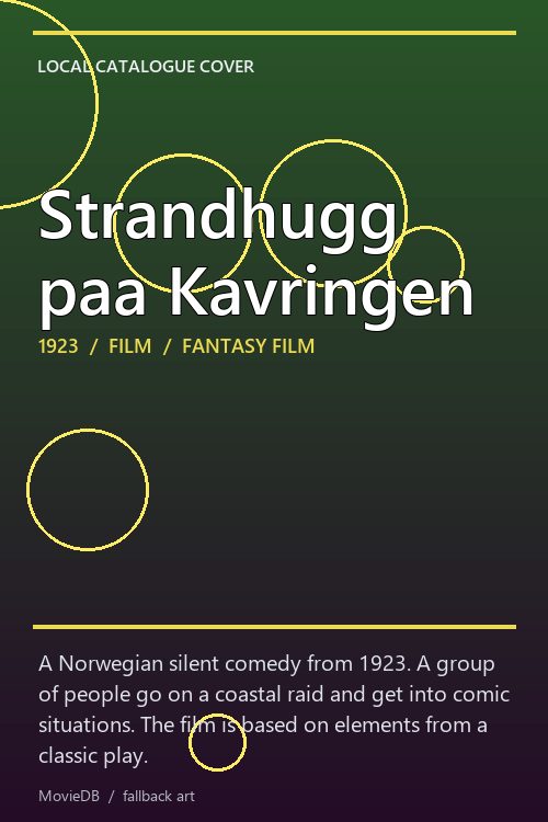 Strandhugg paa Kavringen poster