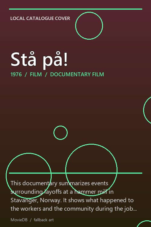 Stå på! poster