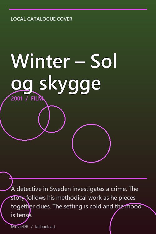 Winter – Sol og skygge poster