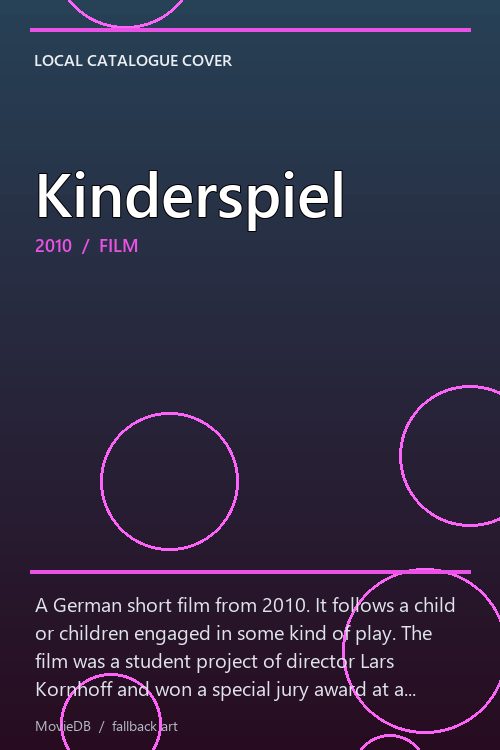 Kinderspiel poster