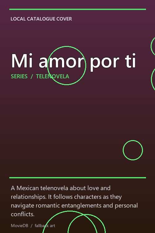 Mi amor por ti poster