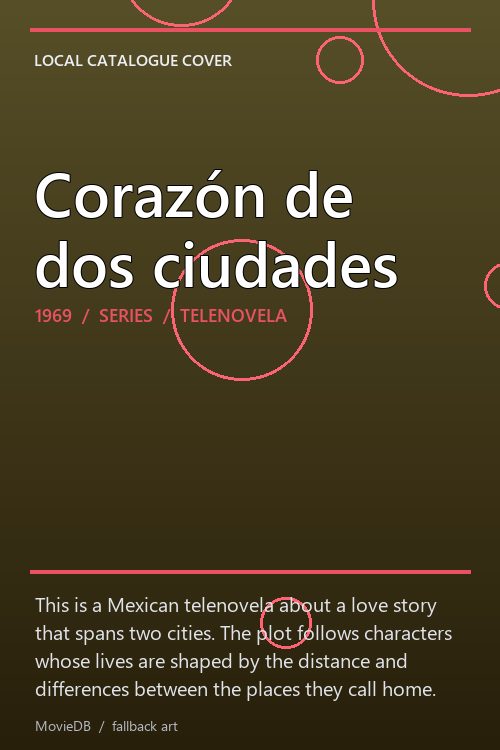 Corazón de dos ciudades poster