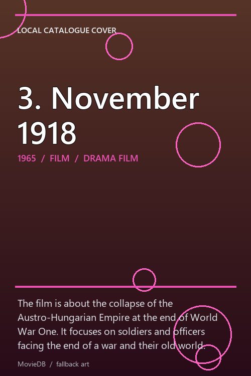3. November 1918 poster