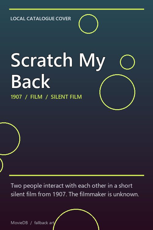 Scratch My Back poster