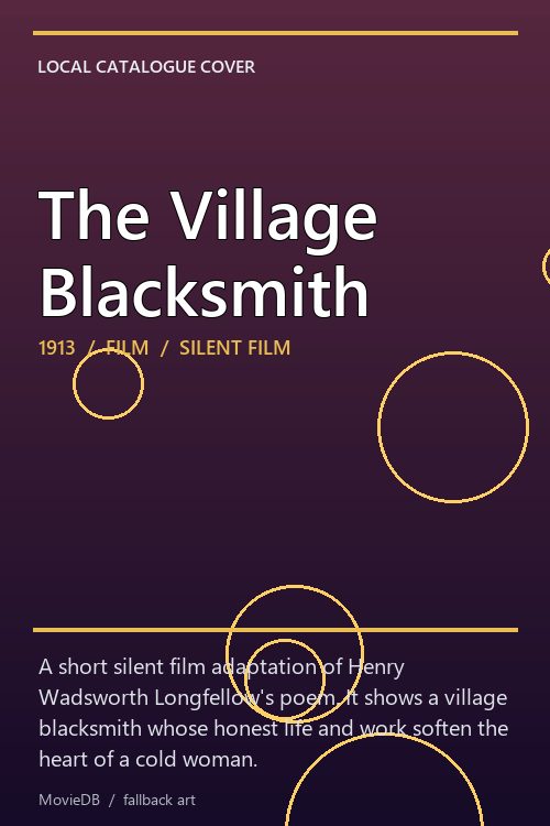 The Village Blacksmith poster